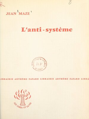 cover image of L'anti-système